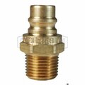 Dixon BRASS 3/4 in H-NIPPLE, 3/4 in MNPTF V6M6-B-E